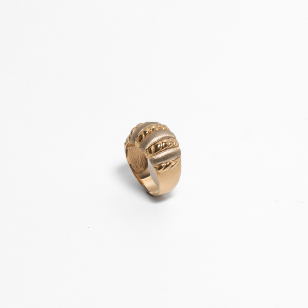 Anel em Ouro Amarelo 19.2K Polido e Acetinado