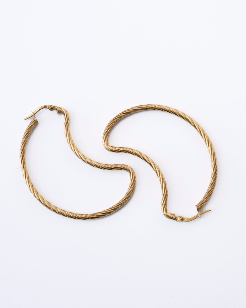 Argolas em Ouro Amarelo 19,2K Torcidas - 3,60gr