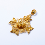 Medalha em Ouro Amarelo 19,2K Cruz de Malta em Filigrana