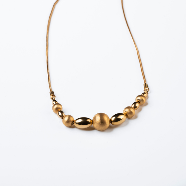 Colar em Ouro Amarelo 19.2K Polido e Acetinado