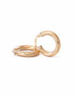 Argolas em Ouro Amarelo 19,2K com Relevo - 1,75gr