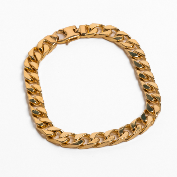 Pulseira em Ouro Amarelo 19,2K Malha Barbela