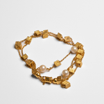 Pulseira em Ouro Amarelo 19,2K - Pérolas - 12,61gr