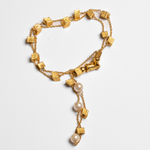 Pulseira em Ouro Amarelo 19,2K - Pérolas - 12,61gr