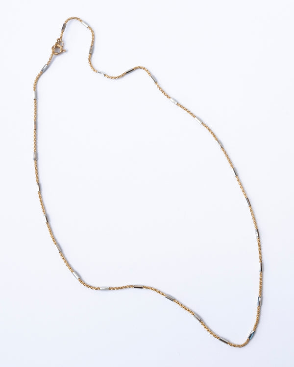 Fio Bicolor em Ouro Amarelo e Branco 19,2K - 5,78gr