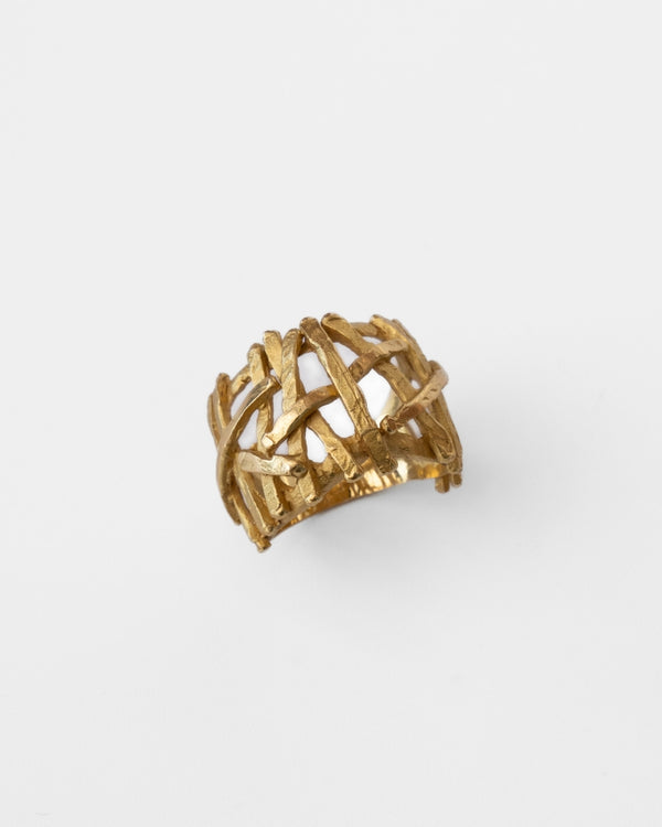 Anel em Ouro Amarelo 19,2K Martelado - 10,17gr