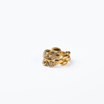 Anel em Ouro Amarelo 19,2K com Diamantes (G/H - VS 0,16cts) - 9,52gr