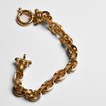 Pulseira em Ouro Amarelo 19,2K - lápis lazuli - 26,19gr