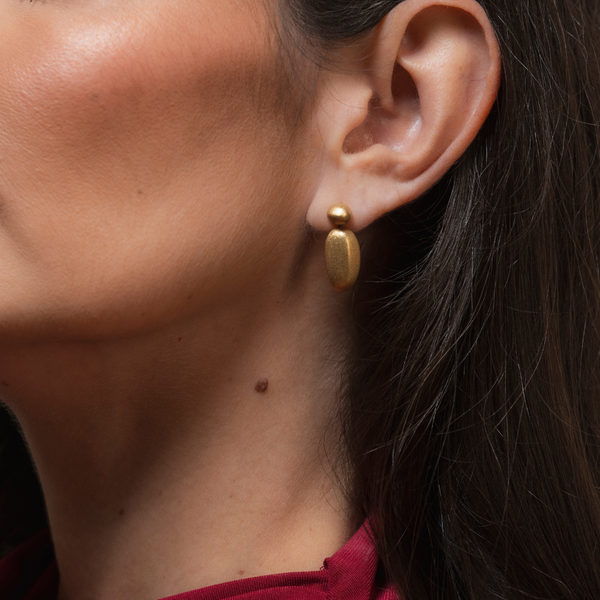 Brincos em Ouro Amarelo 18K - Golden Stones HSTERN