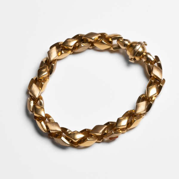 Pulseira em Ouro Amarelo 19,2K - Losangos - 35,47gr