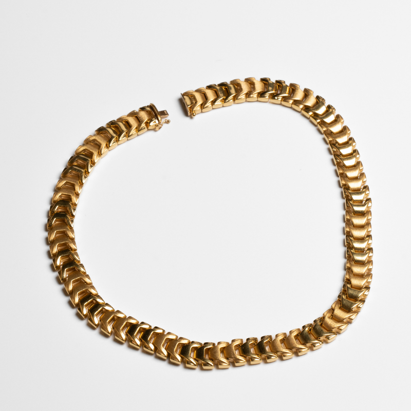 Colar em Ouro Amarelo 19,2K Acetinado e Polido
