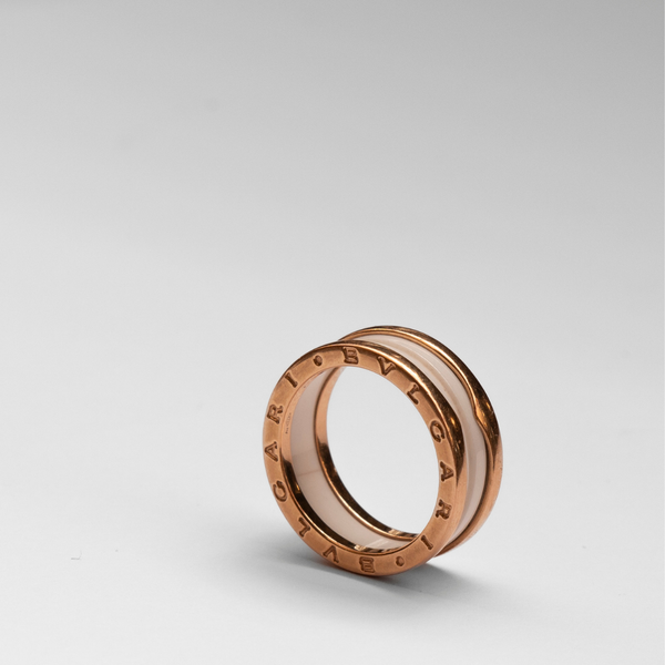 Anel Bvlgari em Ouro Rosa 18K - B.Zero1