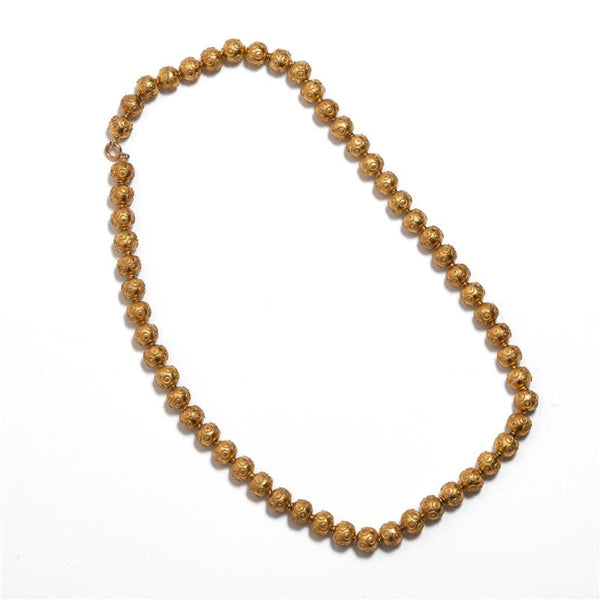 Colar em Ouro Amarelo 19.2K Contas de Viana