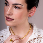 Colar em Ouro Amarelo 19.2K Contas de Viana